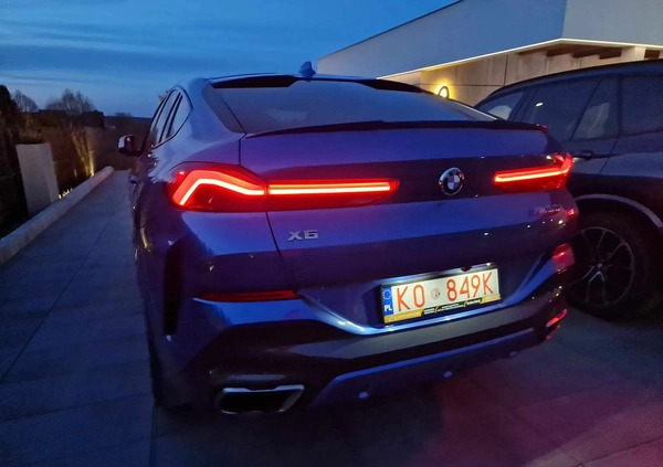 BMW X6 cena 369000 przebieg: 75000, rok produkcji 2019 z Kraków małe 631